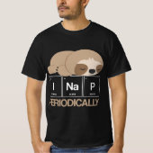 Funny Sloth Periodic Table Science Physics  Tシャツ (正面)