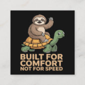 Funny Sloth Riding Turtle エンクロージャーカード (正面)