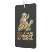 Funny Sloth Riding Turtle カーエアーフレッシュナー (左)
