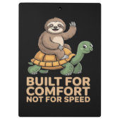 Funny Sloth Riding Turtle クリップボード (裏面)