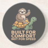 Funny Sloth Riding Turtle コースター (正面)