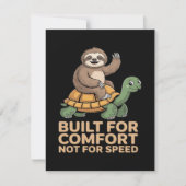 Funny Sloth Riding Turtle シーズンカード (正面)