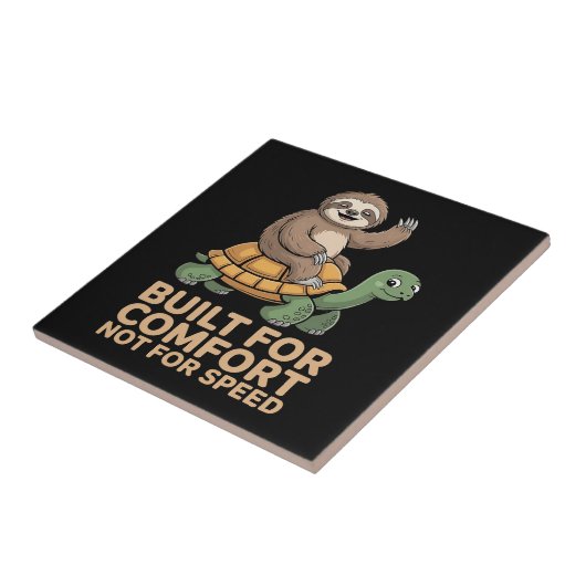 Funny Sloth Riding Turtle タイル (側面)