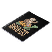 Funny Sloth Riding Turtle ノートブック (左側)