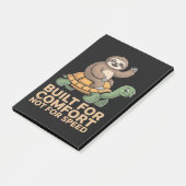 Funny Sloth Riding Turtle ポストイット (アングル)