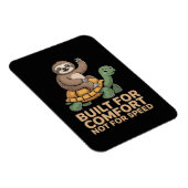 Funny Sloth Riding Turtle マグネット (右側)