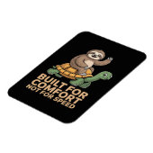 Funny Sloth Riding Turtle マグネット (左側)