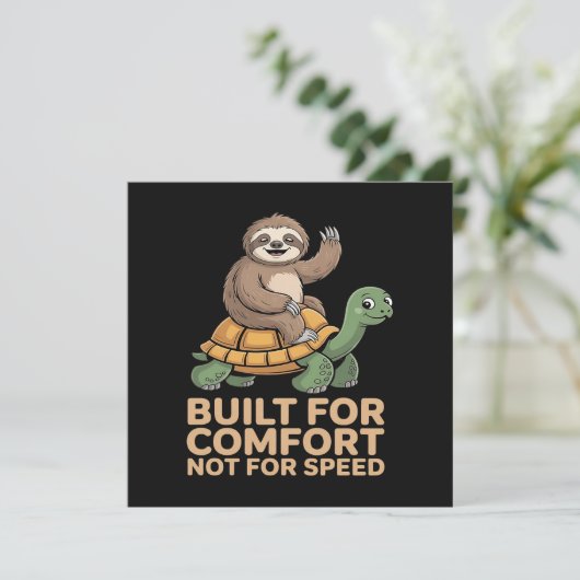 Funny Sloth Riding Turtle 招待状 (スタンド正面)