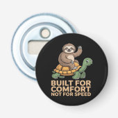 Funny Sloth Riding Turtle 栓抜き (正面)