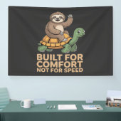 Funny Sloth Riding Turtle 横断幕 (トレードショー)