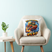 Funny Sloth Rocket Meme, Too Lazy to Walk So I Fly クッション (椅子)