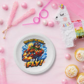 Funny Sloth Rocket Meme, Too Lazy to Walk So I Fly ペーパープレート (パーティー)