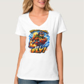 Funny Sloth Rocket Meme, Too Lazy to Walk So I Fly Tシャツ (正面)