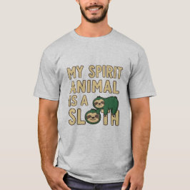 Funny Sloth Spirit Animal T-ShiMen's Basic T-Shirt Tシャツ
