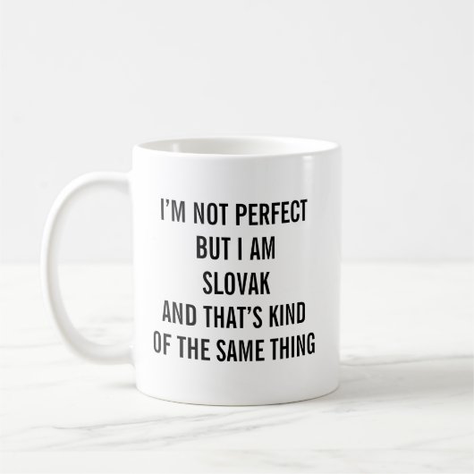 Funny slovakia コーヒーマグカップ (左)