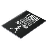 Funny Slow Runner Gifts Running Team Humor ノートブック (左側)