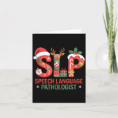 Funny Slp Christmas Speech Language Pathologist Ho カード (正面)