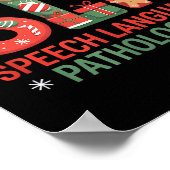 Funny Slp Christmas Speech Language Pathologist Ho ポスター (角)