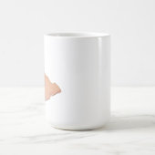 Funny Smart Cat with Glasses Mug - Cute Office Dec モーフィングマグカップ (中央)