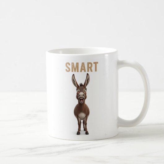 Funny Smart Donkey Mug コーヒーマグカップ (右)