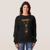 Funny Smart Donkey Sweatshirt スウェットシャツ (正面フル)