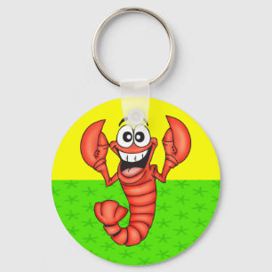 Funny Smiling Lobster キーホルダー