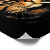 Funny Smoking Cat Cigarette Kitten Meme Stupid Bra ポスター (角)