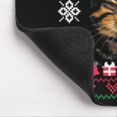 Funny Smoking Cat Meme Ugly Christmas Sweater For  マウスパッド (コーナー)