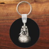 Funny Smoking Chicken Cigarette Gen Z Meme Farm An キーホルダー (正面)