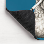 Funny Smoking Chicken Cigarette Gen Z Meme Farm An マウスパッド (コーナー)