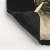 Funny Smoking Pug Dog Cigarette Gen Z Meme Graphic マウスパッド (コーナー)