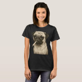 Funny Smoking Pug Dog Cigarette Gen Z Meme Graphic Tシャツ (正面フル)