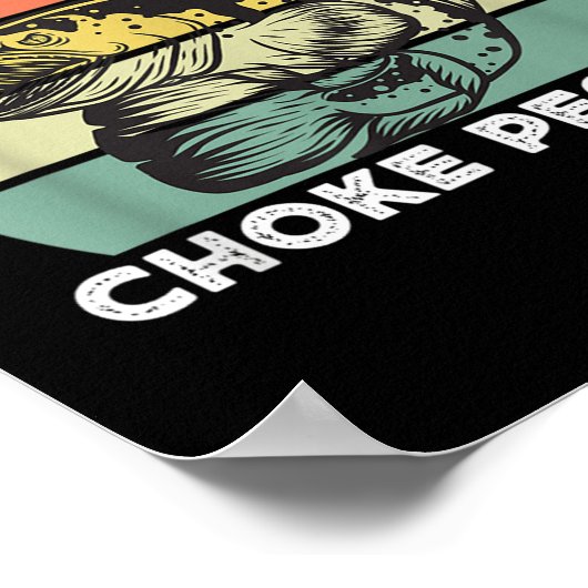 Funny Snakehead Fishing Retro I Fish So I Dont Cho ポスター (角)