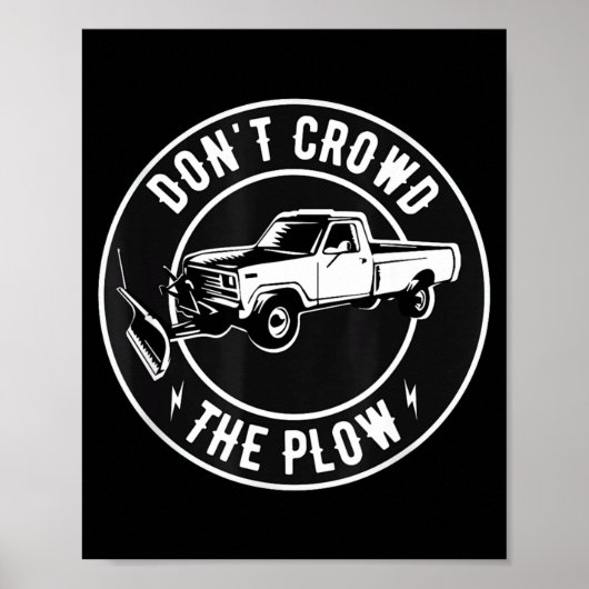 Funny Snow Plow - Don't Crowd The Plow ポスター (正面)