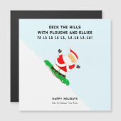 Funny Snowboarding Christmas Holiday Cards (正面/裏面)