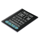 Funny Snowboarding Gifts For Him Snowboarder Humor ノートブック (左側)