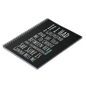 Funny Snowboarding Gifts Snowboarder Winter Sport ノートブック (左側)