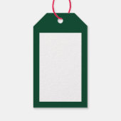 Funny Snowman Merry Christmas! Skiing Cartoon ギフトタグ (裏面)