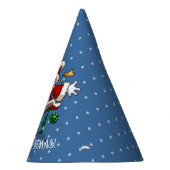 Funny Snowman Merry Christmas Surprise Cartoon パーティーハット (右)