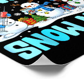 Funny Snowman Nurse We Love Our Patients Snow Much ポスター (角)