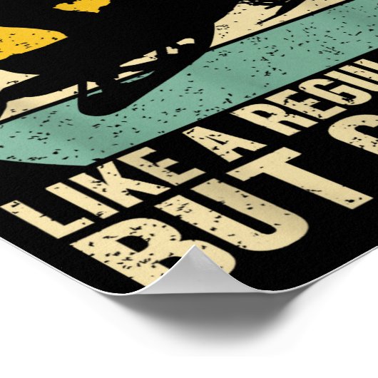 Funny Snowmobile Dad Like A Regular But Cooler Win ポスター (角)