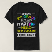 Funny So Long 2nd Grade Hello 3rd Grade  Meme Stud Tシャツ (デザイン正面)