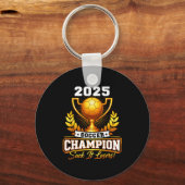 Funny Soccer Champion 2025 Trophy  キーホルダー (正面)