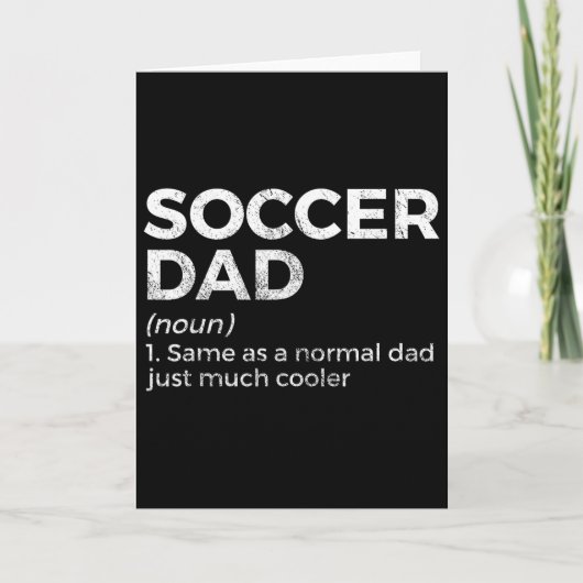 Funny Soccer Dad Definition カード (正面)