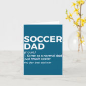 Funny Soccer Dad Definition For Mens Soccer Playe カード (黄色い花)