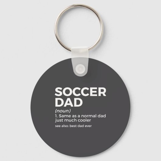 Funny Soccer Dad Definition For Mens Soccer Playe  キーホルダー (正面)