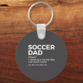 Funny Soccer Dad Definition For Mens Soccer Playe  キーホルダー (正面)