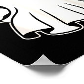 Funny Soccer Ghost Playing Soccer Lovers Halloween ポスター (角)