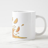 Funny Soccer Orange Splash Coffee Mug ジャンボコーヒーマグカップ (右)