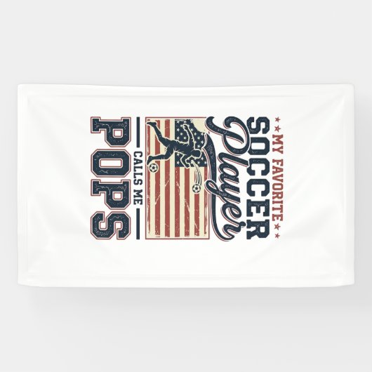 Funny Soccer Pops Vintage Engraving Shirt Design_1 横断幕 (横)